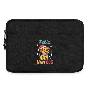 Feliz Navi Dog Funny Christmas Santa Holiday - Laptop bag 13" - black - Front