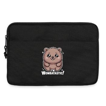 Wombat mignon Je suis wombatastique - Sacoche pour ordinateur portable 13 pouces - noir - Devant