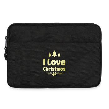 I love Christmas - Laptop bag 13" - black - Front