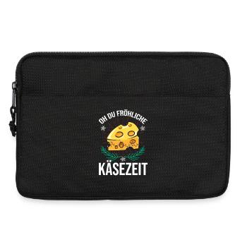 Weihnachtsmann Käse  Weihnachtszeit Weihnachts - Laptoptasche 13" - Schwarz - Vorne