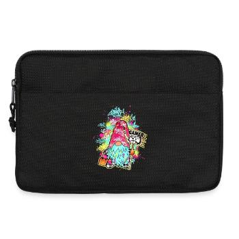 Gamer Wichtel Streetart Graffiti Urban Gaming - Laptoptasche 13" - Schwarz - Vorne