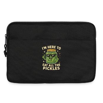 Je suis ici pour manger tous les concombres. Drôle de gur - Sacoche pour ordinateur portable 13 pouces - noir - Devant