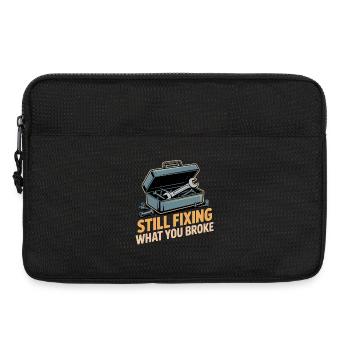 Handwerker Humor - Laptoptasche 13" - Schwarz - Vorne