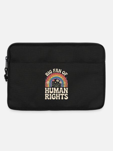 Großer Fan Von Menschenrechten - Laptoptasche 13" - Schwarz