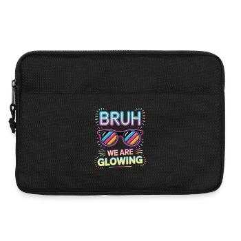 Bruh We Are Glowing Retro Sunglasses - Laptop bag 13" - black - Front