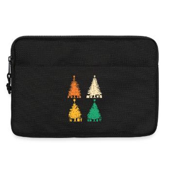 Weihnachtsmann Weihnachtsbaum Weihnachten - Laptoptasche 13" - Schwarz - Vorne