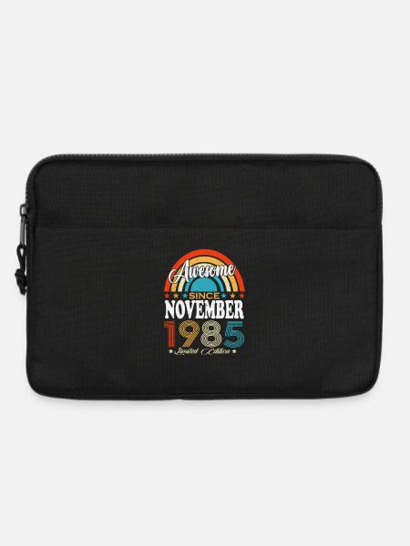 Vintage November 1985 Vintage Retro Birthday - Laptop bag 13" - black