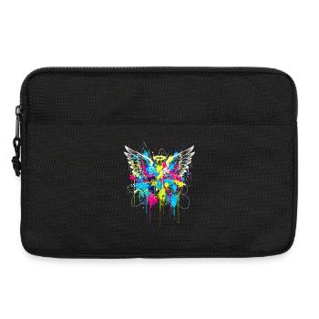 URBAN ANGEL WINGS SPLASH Graffiti Art - Laptoptasche 13" - Schwarz - Vorne