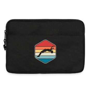 Schwimmen Wassersport Schwimmer Geschenke - Laptoptasche 13" - Schwarz - Vorne