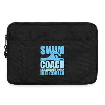 Schwimmen Wassersport Schwimmer Geschenke - Laptoptasche 13" - Schwarz - Vorne