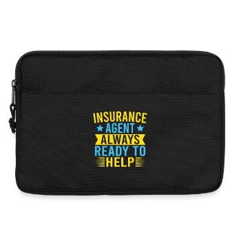 Insurance Agent Ready To Help Funny Insurance - Laptoptasche 13" - Schwarz - Vorne
