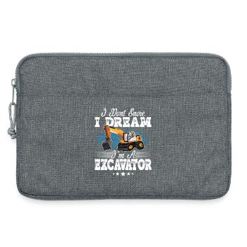 Excavator Operator - Laptop bag 13" - heather grey - Front