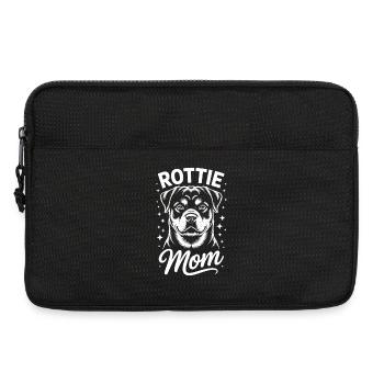 Rottweiler Spruch Mama Lustige Rottweiler Geschenk - Laptoptasche 13" - Schwarz - Vorne