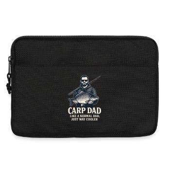 Karpfen Papa Einfach Viel Cooler - Laptoptasche 13" - Schwarz - Vorne