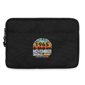 November 1965 Vintage Retro Birthday - Laptop bag 13" - black - Front