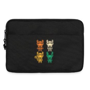 Santa Claus Reindeer Christmas - Laptop bag 13" - black - Front