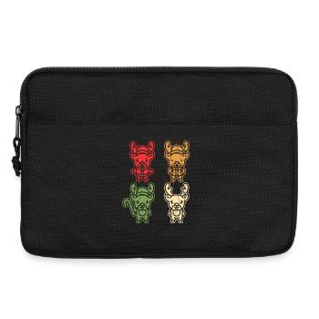 Santa Claus Reindeer Christmas - Laptop bag 13" - black - Front