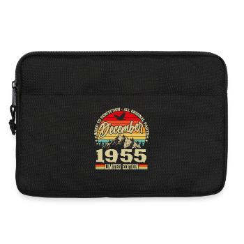Vintage Décembre 1955 Vintage Rétro Anniversaire - Sacoche pour ordinateur portable 13 pouces - noir - Devant
