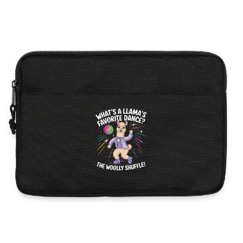 Fun Llama Dance: The Woolly Shuffle - Laptop bag 13" - black - Front