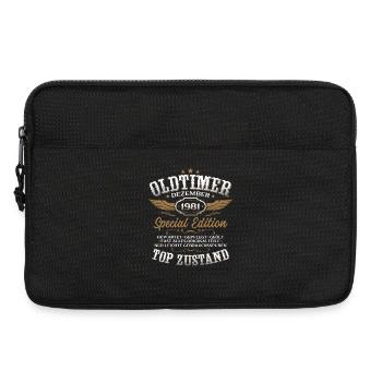 44th Birthday Gift Vintage Car December 1981 - Laptop bag 13" - black - Front