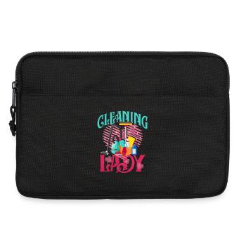 Putzheldin Retro Motiv Reinigung - Laptoptasche 13" - Schwarz - Vorne