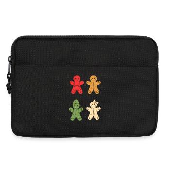 Noël en pain d’épices du Père Noël - Sacoche pour ordinateur portable 13 pouces - noir - Devant