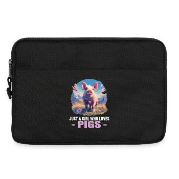 Cochon Cochon - Sacoche pour ordinateur portable 13 pouces - noir - Devant