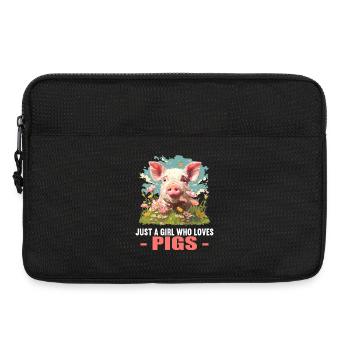 Cochon Cochon - Sacoche pour ordinateur portable 13 pouces - noir - Devant