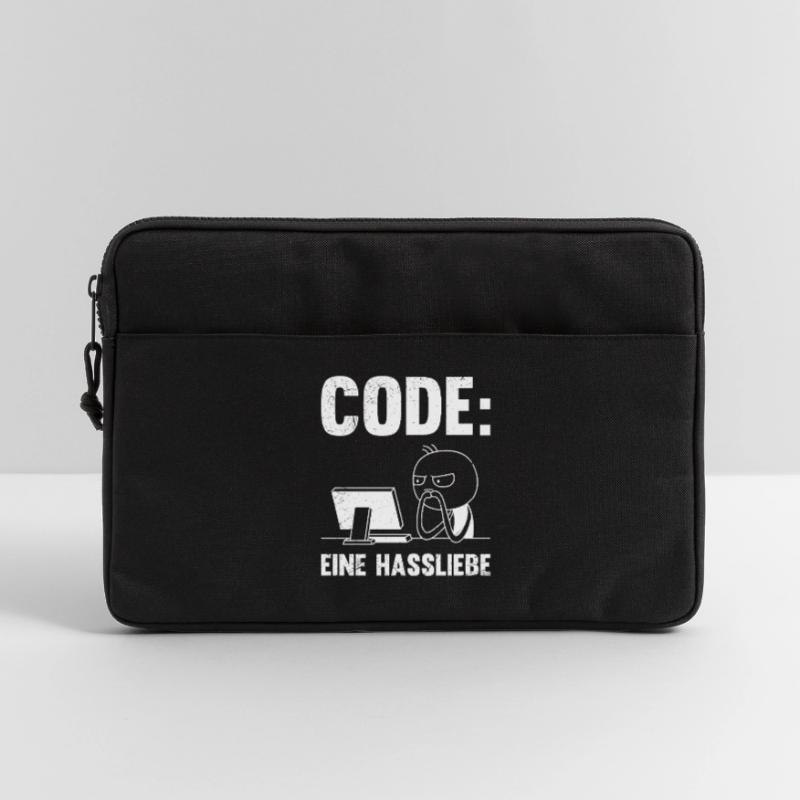Coder CODE A LOVE-HATE RELATIONSHIP FUNNY Laptop bag 13"