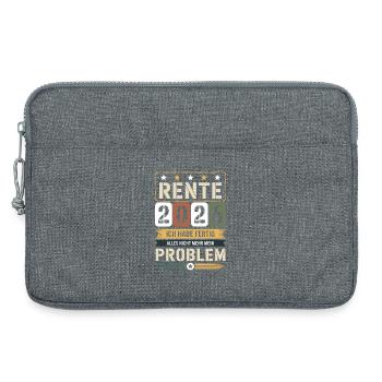 Rente 2026 Ich habe fertig - Laptoptasche 13" - Grau meliert - Vorne