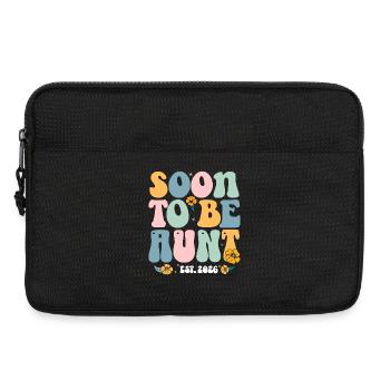 Soon To Be Aunt Est 2026 - Laptop bag 13" - black - Front