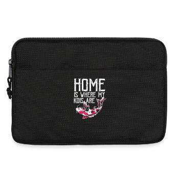 La maison est là où mes kois sont sentimentaux d’humour - Sacoche pour ordinateur portable 13 pouces - noir - Devant