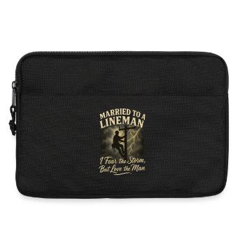 Verheiratet Mit Einem Elektriker, Liebe Den Mann - Laptoptasche 13" - Schwarz - Vorne