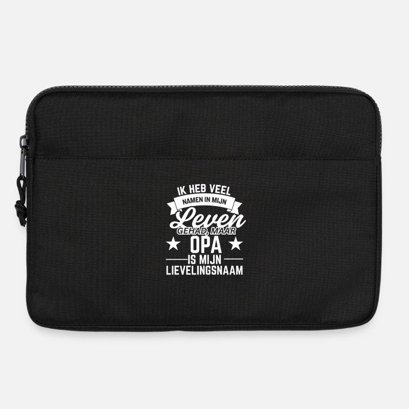 Opa – Mein Lieblingsname Vatertagsgeschenk - Laptoptasche 13" - Schwarz
