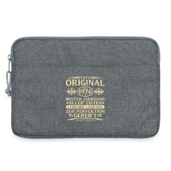 50th birthday Real original since 1976 - Laptop bag 13" - heather grey - Front