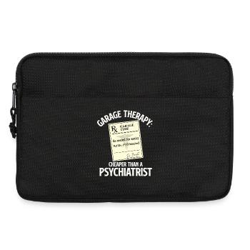 Garagentherapie günstiger als Psychiater Autoangebot - Laptoptasche 13" - Schwarz - Vorne
