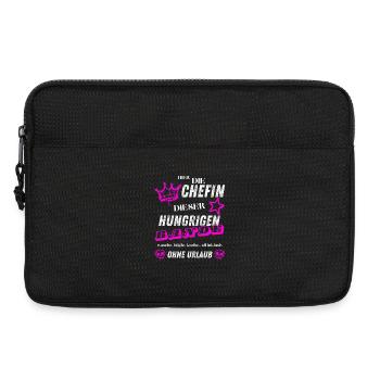 Hier die Chefin dieser hungrigen Bande - Laptop bag 13" - black - Front