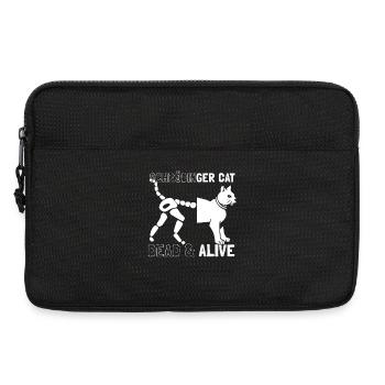 Schrödinger's cat - Laptop bag 13" - black - Front