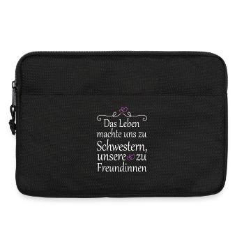 Das Leben machte uns zu Schwestern Schwester - Laptoptasche 13" - Schwarz - Vorne