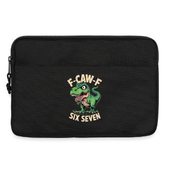 F-Caw-F Six Seven Dino - Laptoptasche 13" - Schwarz - Vorne