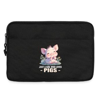 Cochon Cochon - Sacoche pour ordinateur portable 13 pouces - noir - Devant