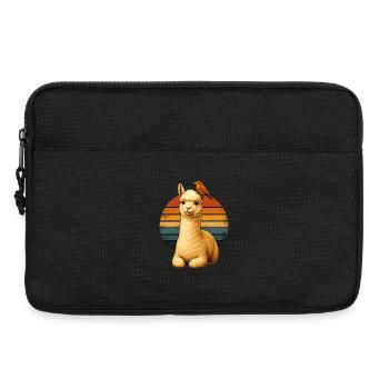 Alpaca Bird Retro Animal Lovers - Laptop bag 13" - black - Front