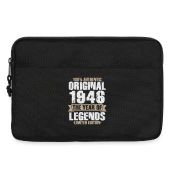 Original 1946 Jahrgang Vintage Geburtstag Retro - Laptoptasche 13" - Schwarz - Vorne