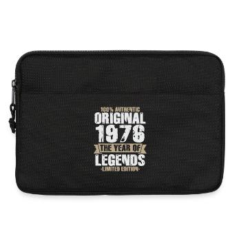 Original 1976 Vintage Vintage Birthday Retro - Laptop bag 13" - black - Front