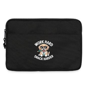 Lustiges Labrador-Zitat Hart arbeiten härter nas - Laptoptasche 13" - Schwarz - Vorne