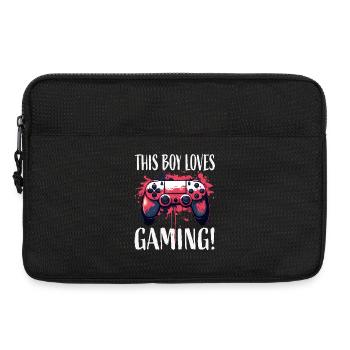 This Boy Loves Gaming Controller Art - Laptoptasche 13" - Schwarz - Vorne