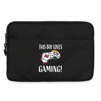 Dieser Junge liebt Gaming Controller - Laptoptasche 13" - Schwarz - Vorne