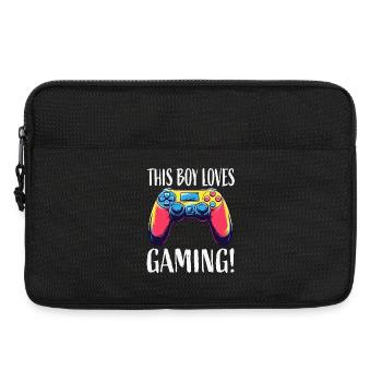 Boy Loves Gaming Controller - Laptop bag 13" - black - Front