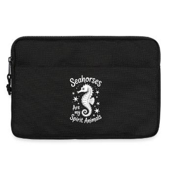 Seahorse Saying Funny Seahorse Gift - Laptop bag 13" - black - Front