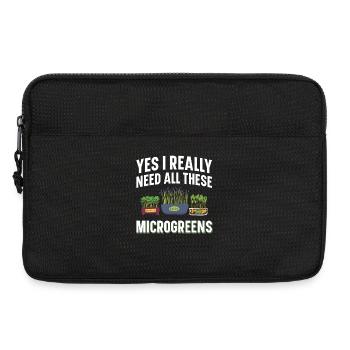 Microgreens Growing System Gartenset Spross - Laptoptasche 13" - Schwarz - Vorne